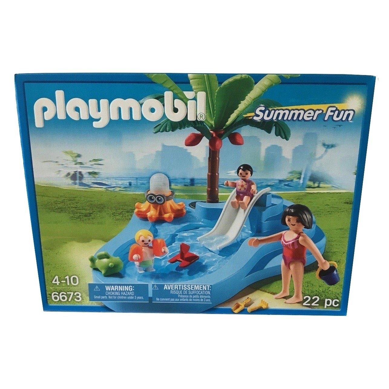 playmobil baby pool with slide