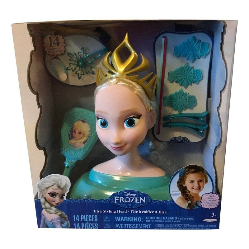 frozen disney elsa styling head playset