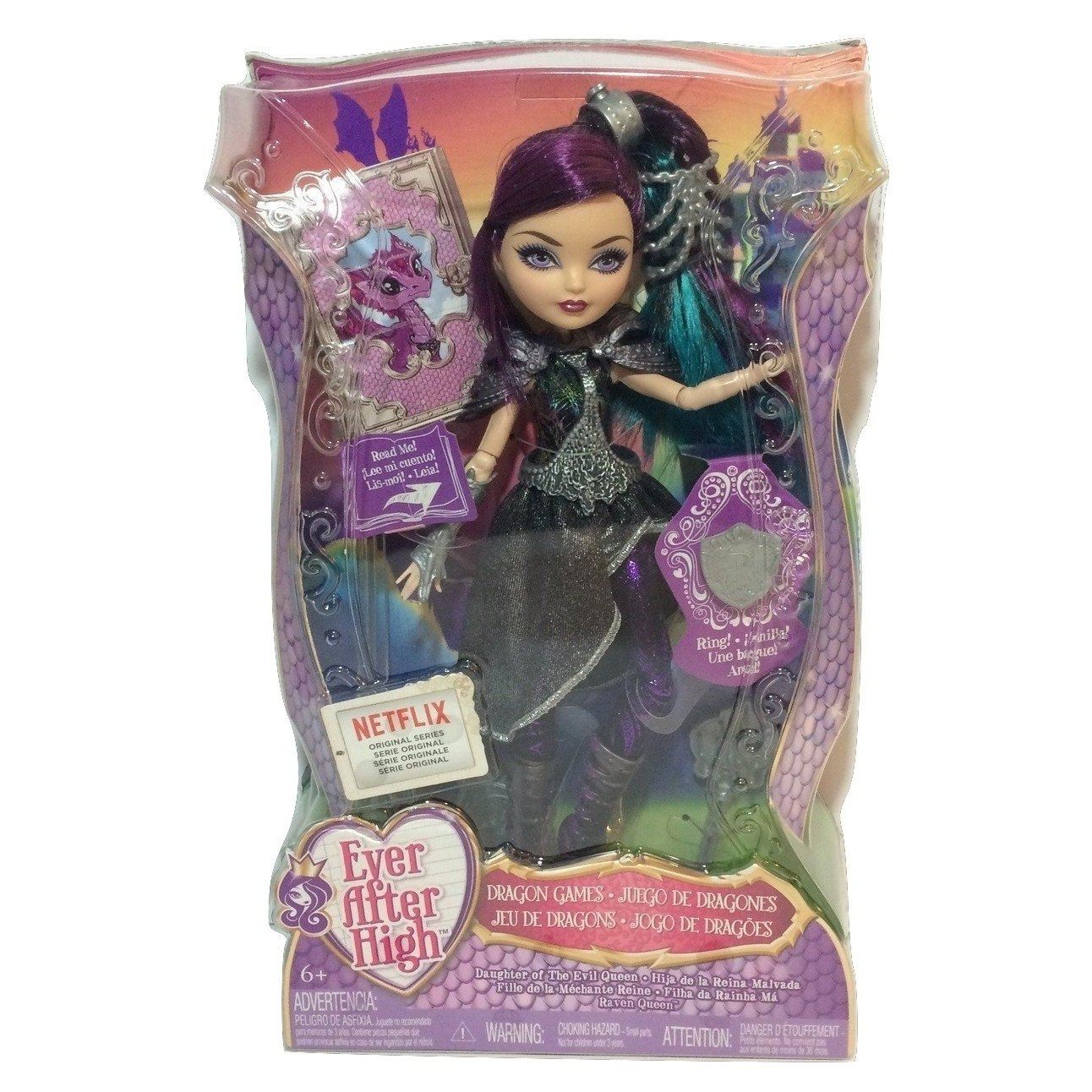 ever after high dragon games raven queen doll