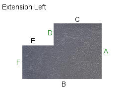 48 X 72 Extension Left NonStudded | Clear .125 Inch Vinyl - The Chair Mat Office