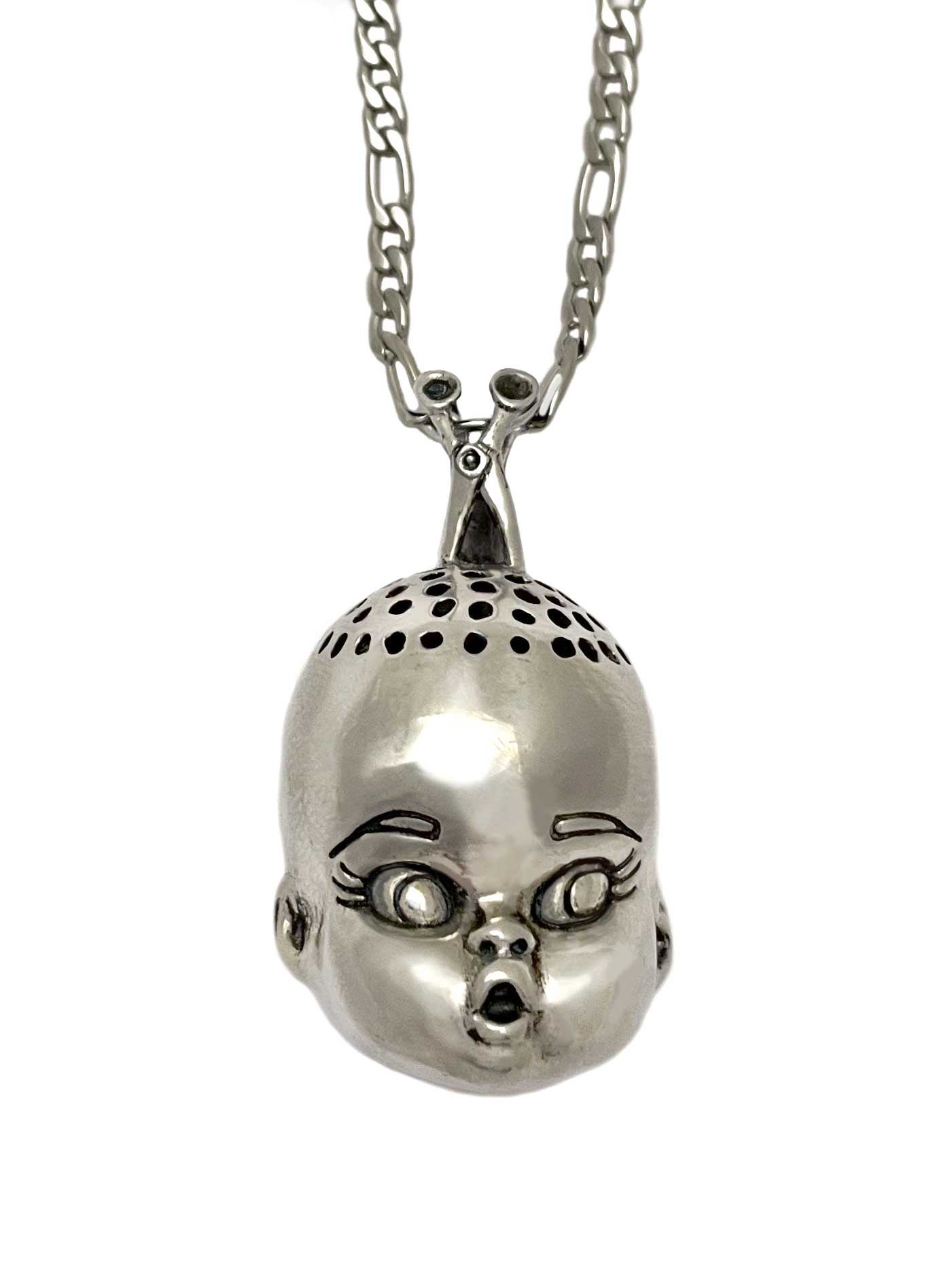 Baby Doll Head Haircut Mishap Necklace – Anomaly