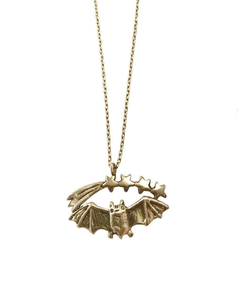 Bat and Shooting Stars Necklace – Anomaly