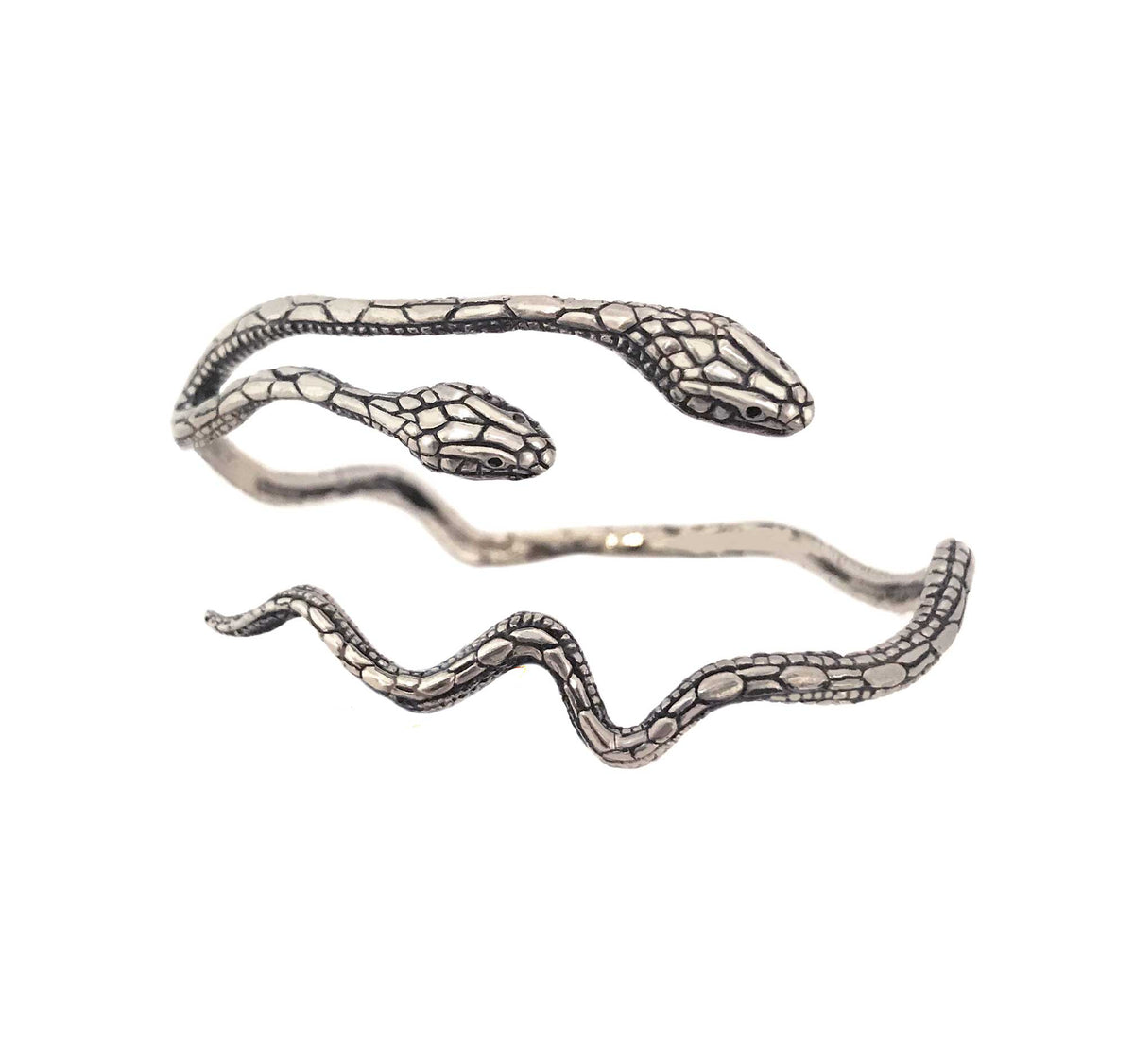 Silver Snake Wrist Cuff Bracelet Serpent Arm Cuff Snake Jewelry