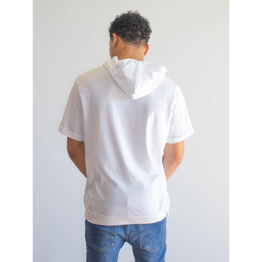 cotton jersey hooded tee