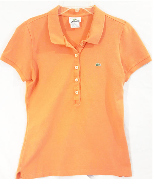 orange polo shirt lacoste