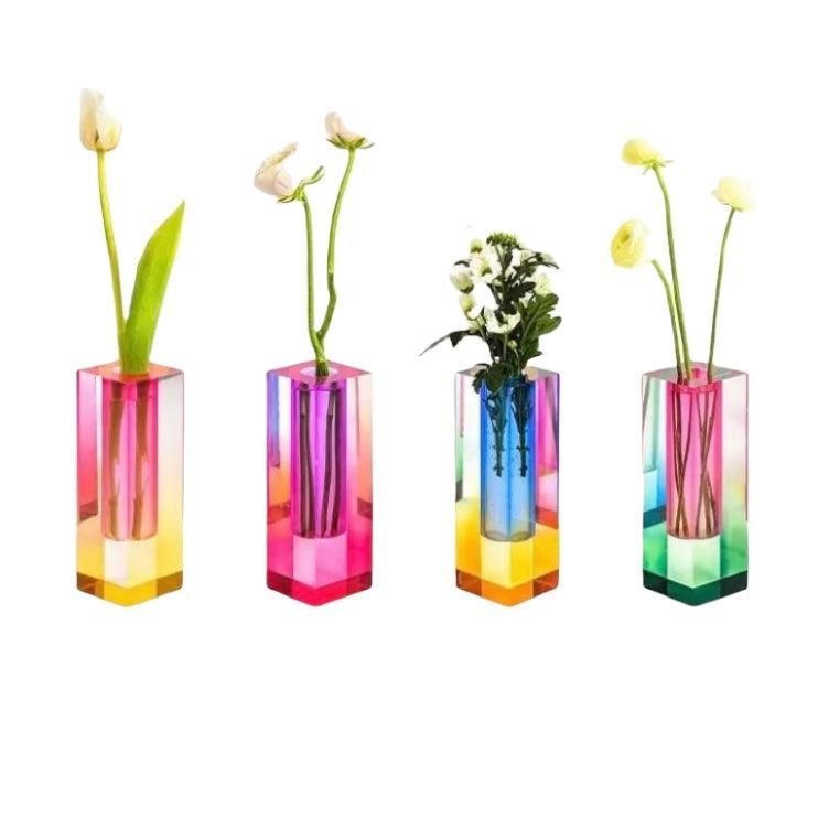 ongeluk opbouwen huurling Acrylic Crystal Rainbow Vase Set – LA MAISON REBELLE