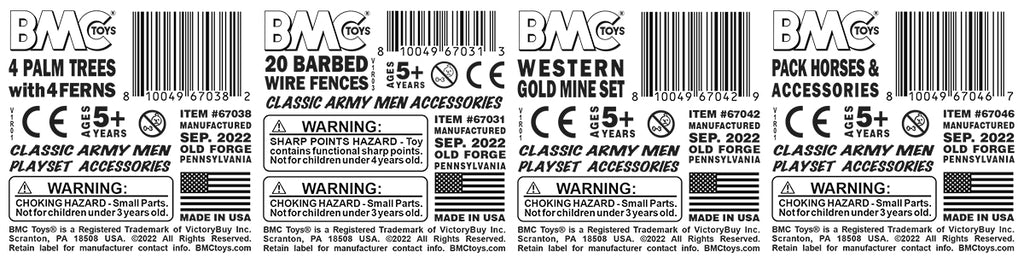 BMC Toys Parts Pack Labels