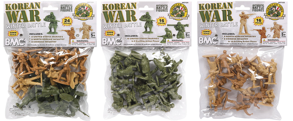 BMC Toys CTS Korean War Winter Battle 60mm bagged figure sets Package Photos