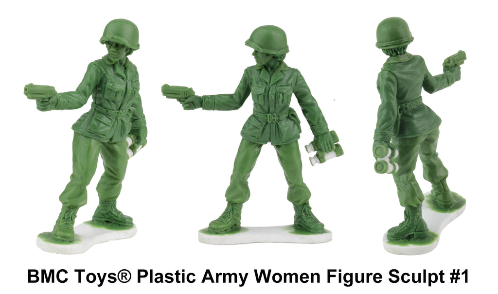 BMC Toys Plastic Army Women Captain Prototype Sculpture