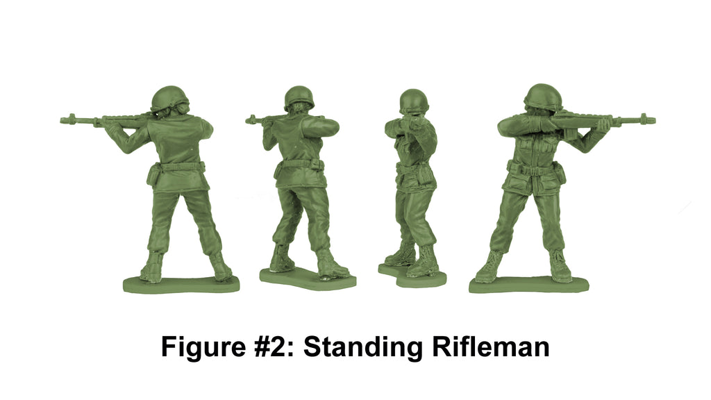 BMC Toys Plastic Army Women Standing Rifleman Prototype