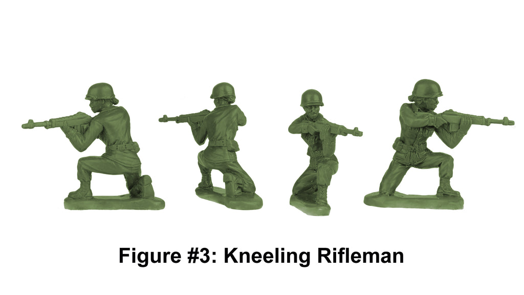 BMC Toys Plastic Army Women Kneeling Rifleman Prototype
