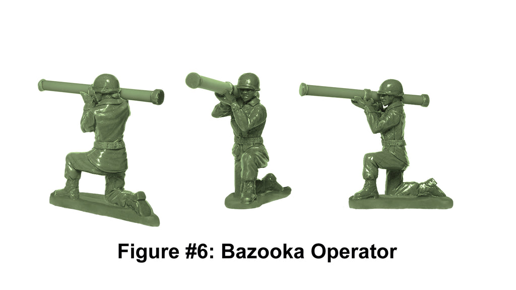 BMC Toys Plastic Army Women Bazooka Operator Prototype Sculpture