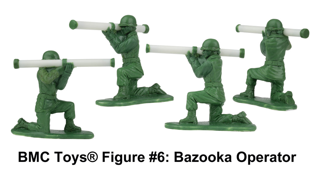 BMC Toys® Plastic Army Women Figure #6: Bazooka Operator Sculpt