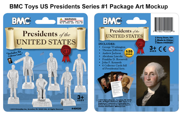 BMC Toys Presidents of the United States Package Art Mockup