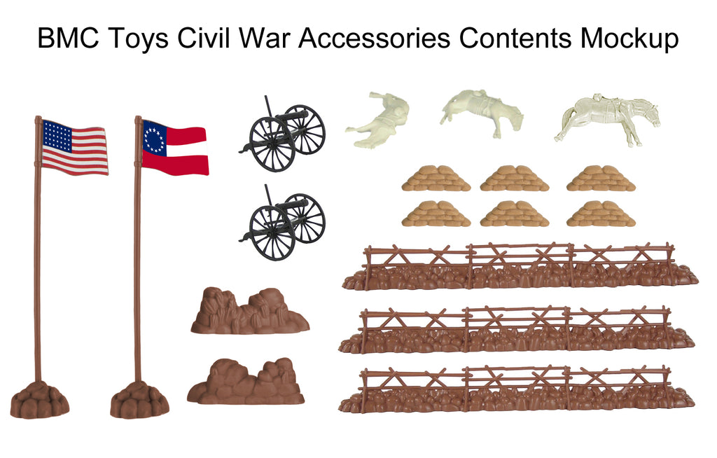 BMC Toys Civil War Accessories Contents Mockup