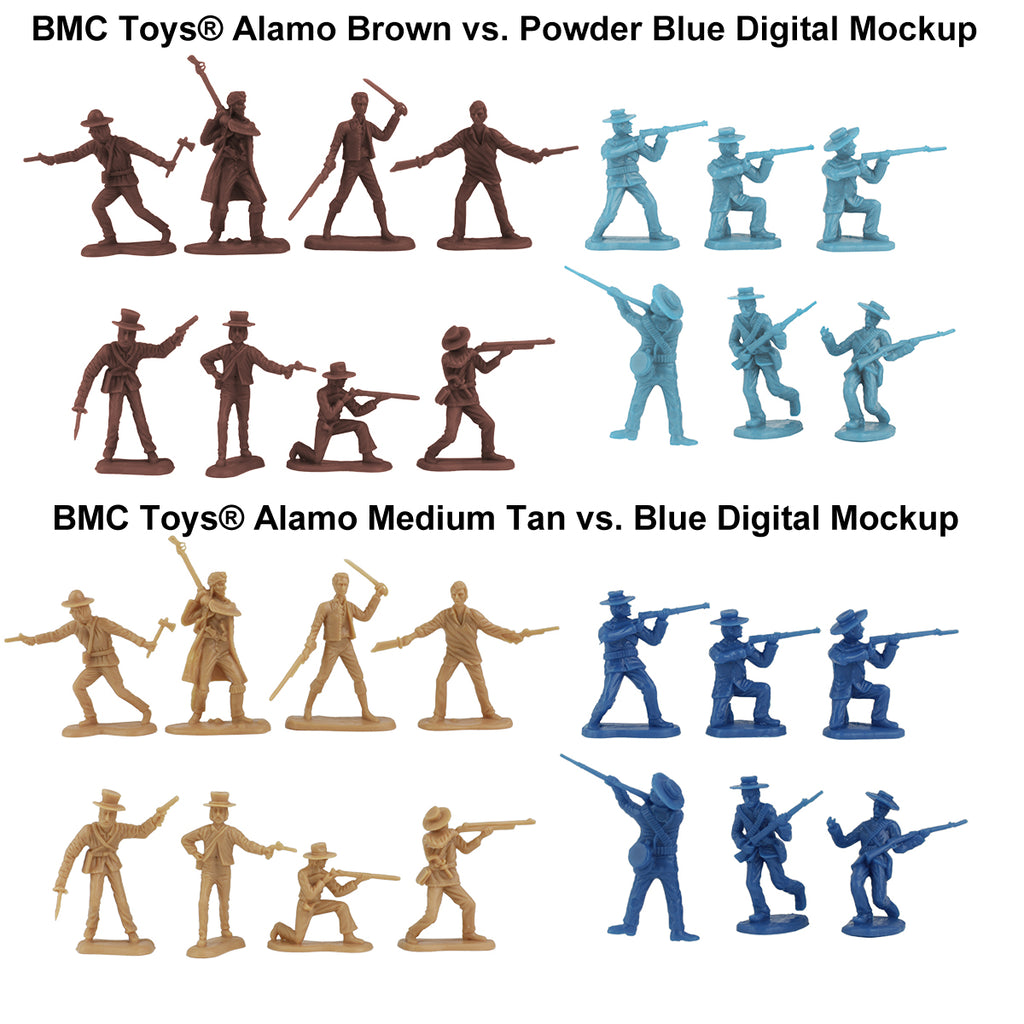 BMC Toys Alamo Figure Color Mockups