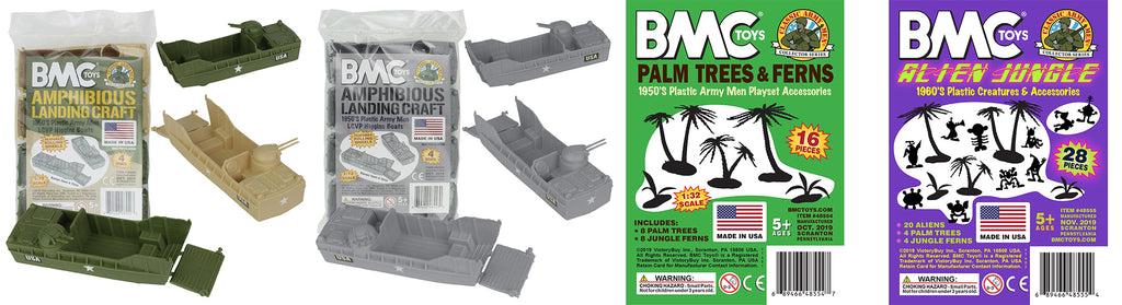 BMC Toys Landing Craft and Palm Trees