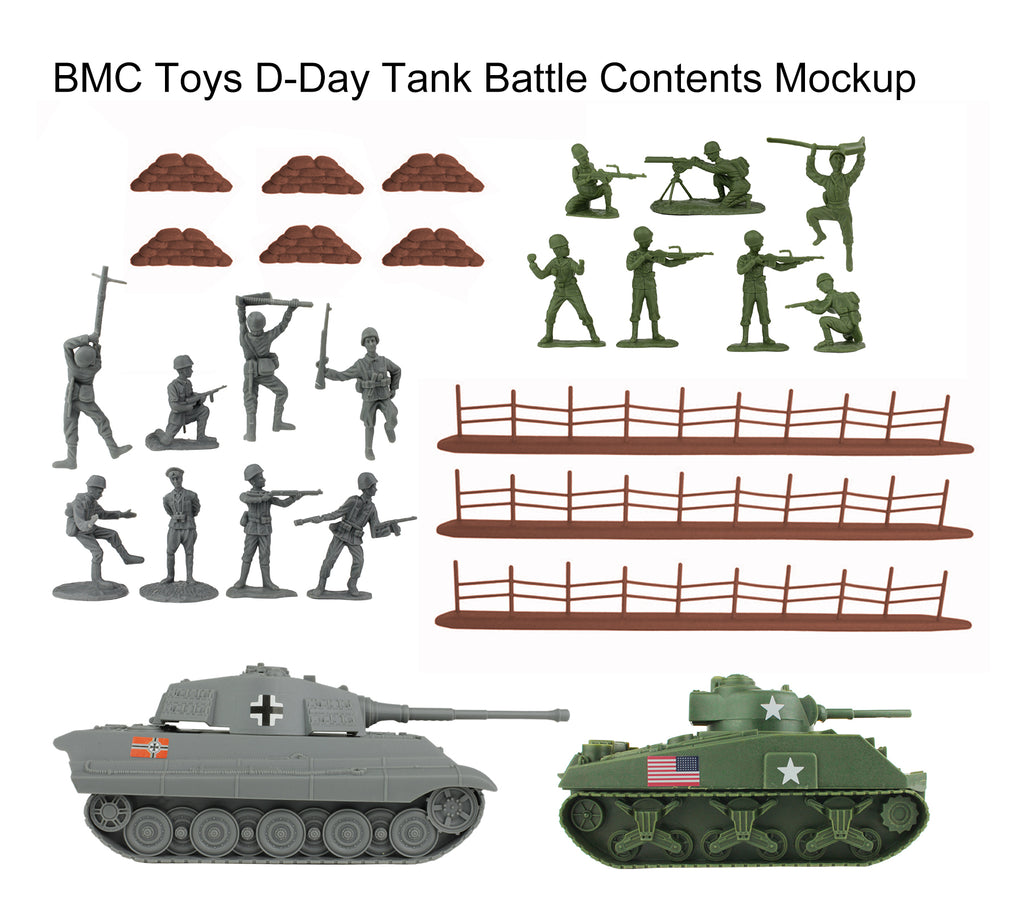BMC Toys D-Day Tank Battle Contents Mockup