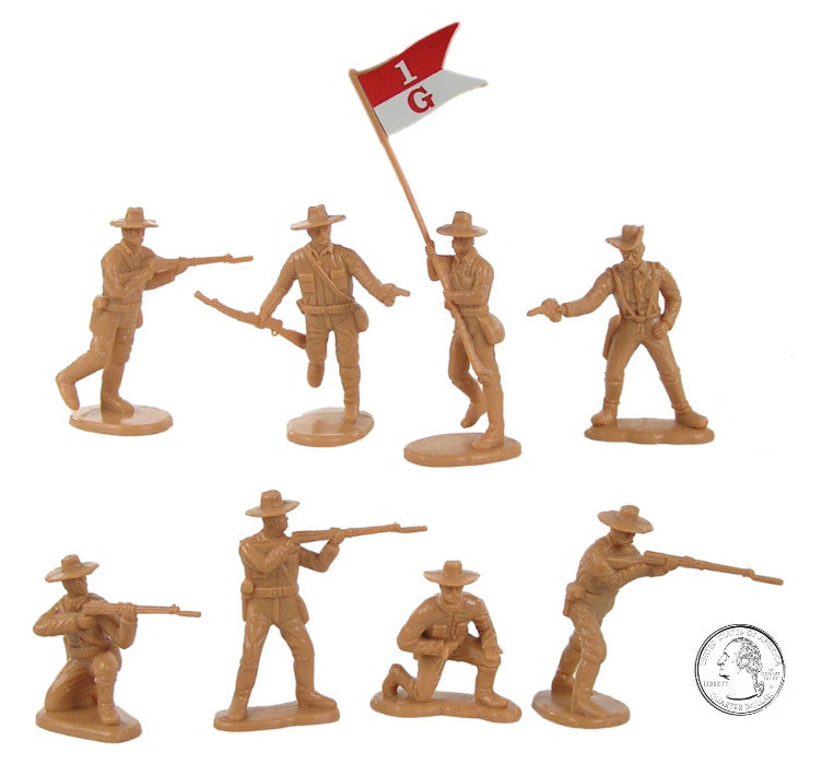 BMC Toys Teddy Roosevelt and Rough Riders 1999 figures