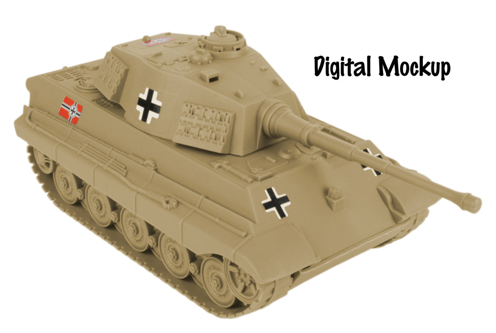 BMC Toys Tan German King Tiger Tank