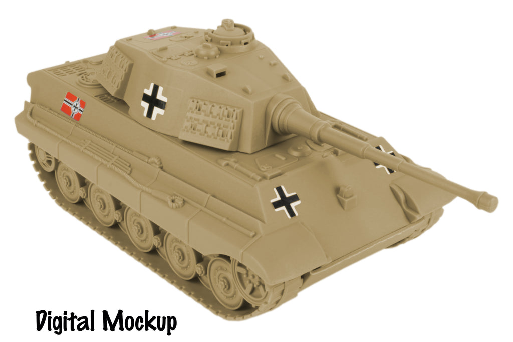 BMC Toys Tan German King Tiger Tank Mockup