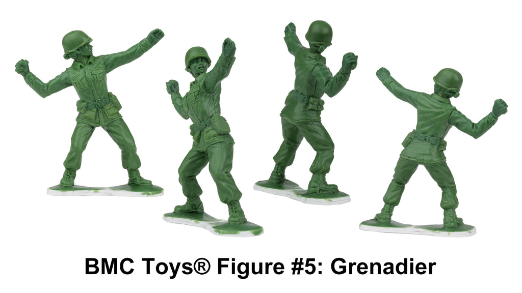 BMC Toys® Plastic Army Women Figure #5: Grenadier Sculpt