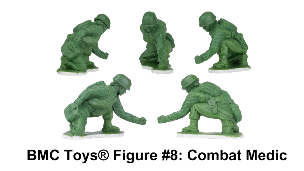BMC Toys® Plastic Army Women Figure #8: Combat Medic Sculpt
