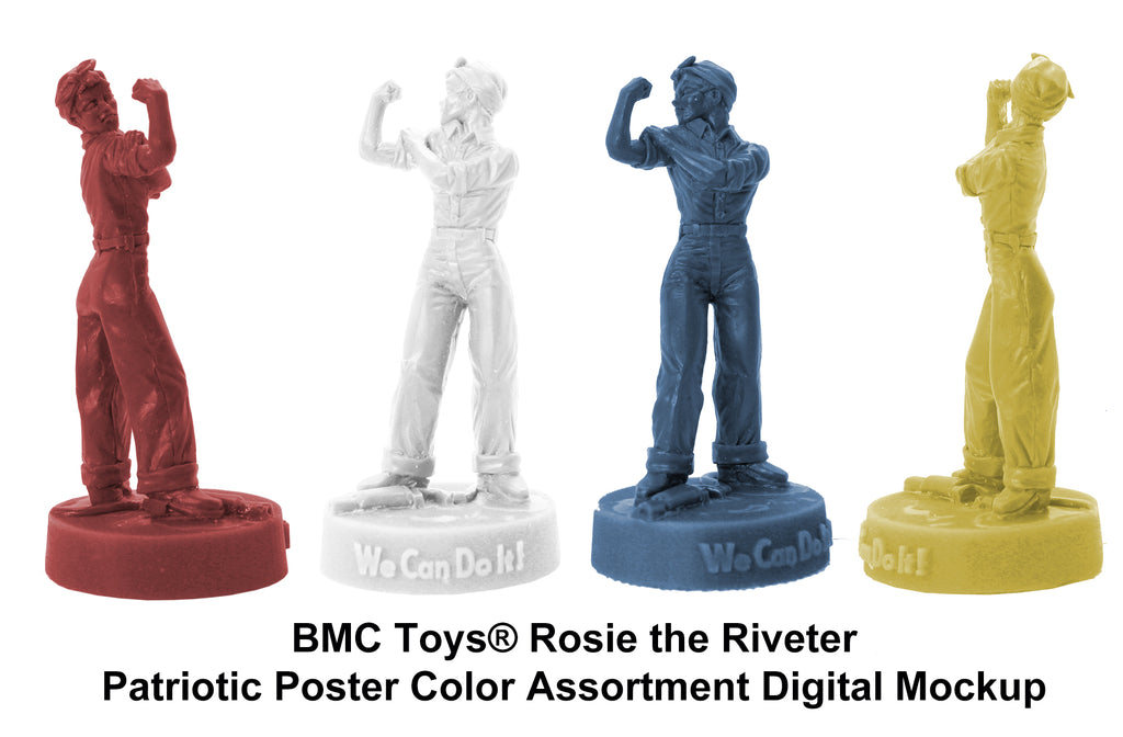 BMC Toys® Rosie the Riveter Patriotic Pop Poster Color Mockup