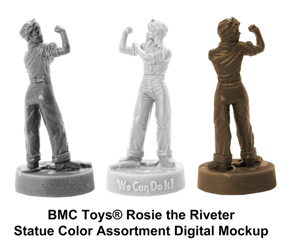 BMC Toys® Rosie the Riveter Statue Color Mockup