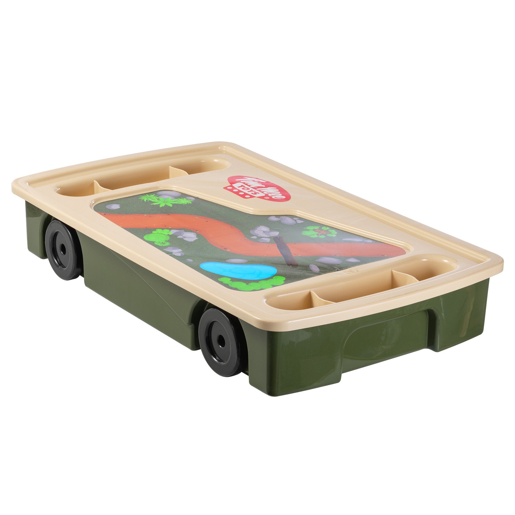 Tim Mee Toy Giant Underbed Storage Container with Wheels & Play Surface US Made