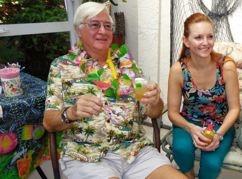 Peter and Cat - Knitting in Sarasota - The best therapy