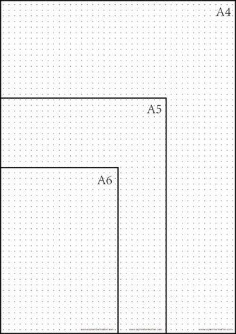 Printable 1/4 Inch Dot Grid Paper for A4 Paper