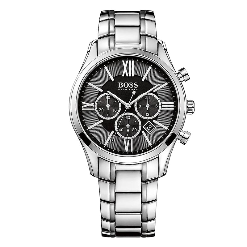 hugo boss ambassador watch black