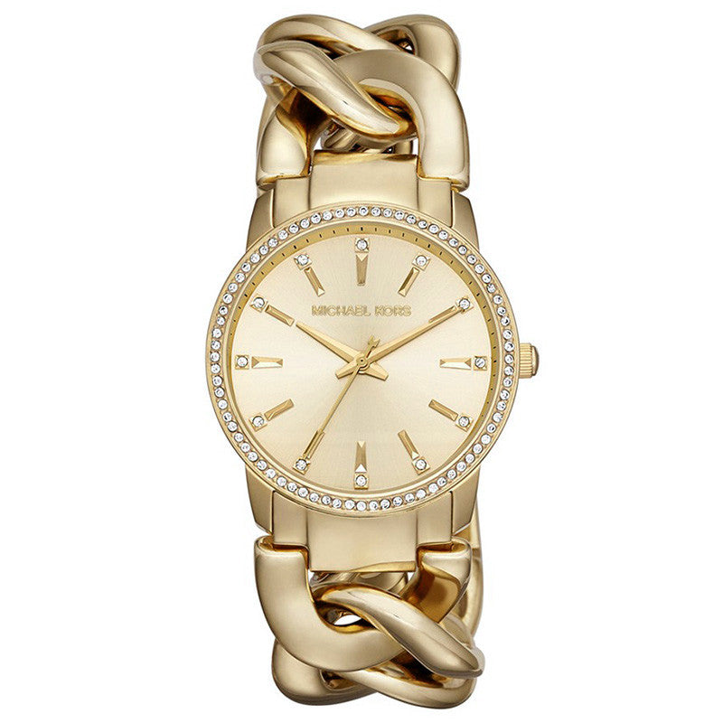 Michael Kors MK3235 Nini Gold-tone Chain Link Ladies Watch - 32° Watches