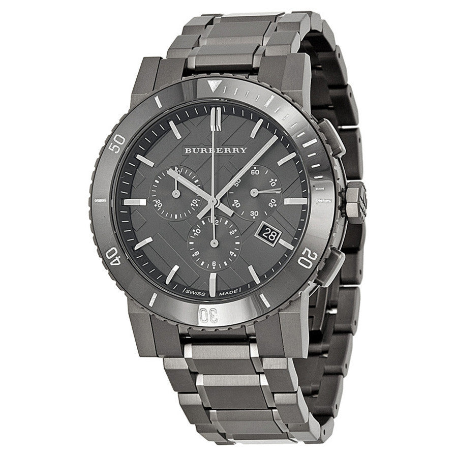 burberry gunmetal watch