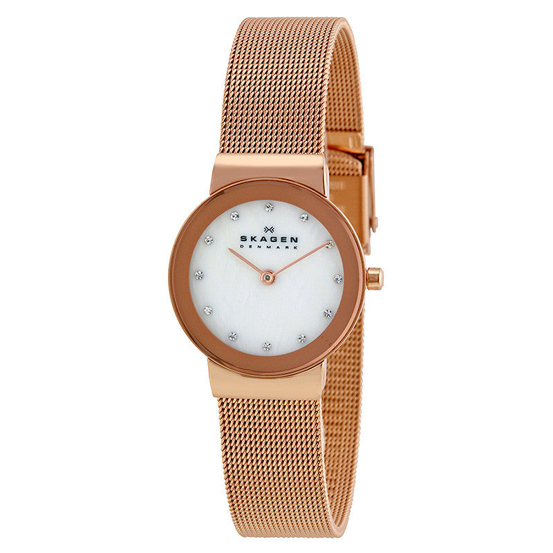 358SRRD Freja of Pearl Dial Rose Gold-tone Ladies Watch 32° Watches