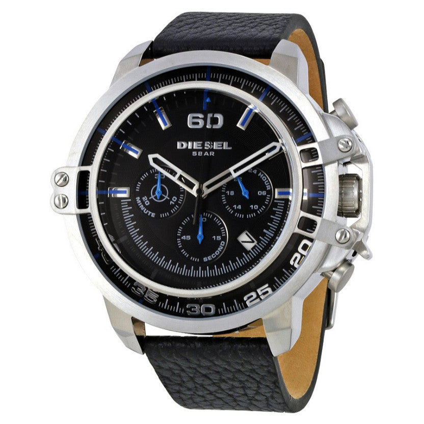 leather diesel watches for men