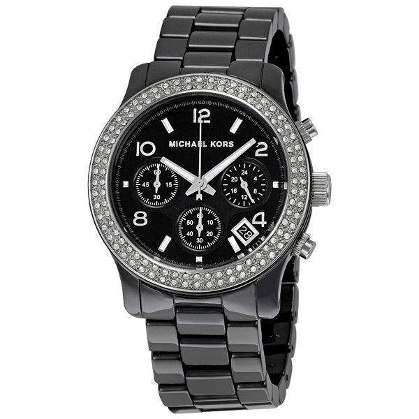 Michael Kors MK5190 Black Dial Black Ceramic Chronograph 32° Watches