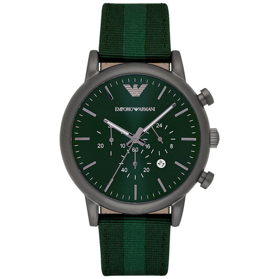 emporio armani green watch