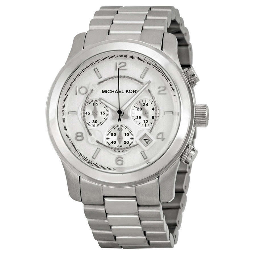 Michael Kors MK8086 Silver Oversized Runway Watch - 32° Watches