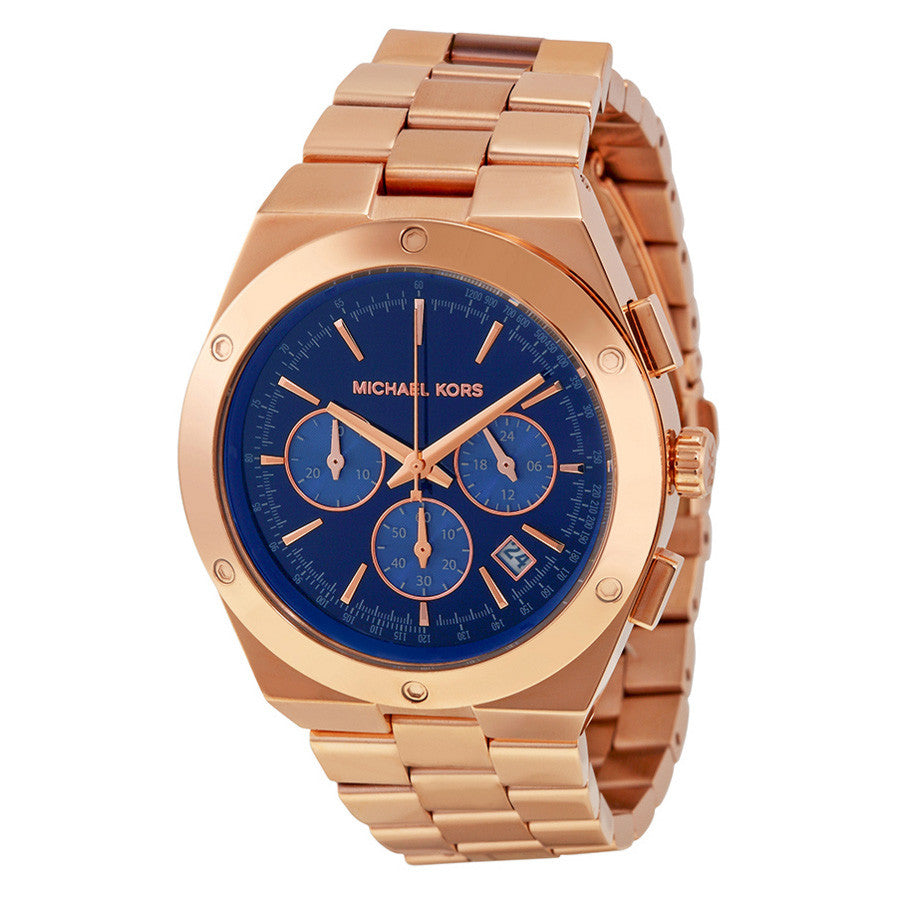 michael kors blue dial watch