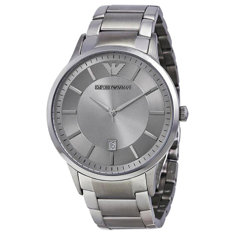 Emporio Armani AR2478 Emporio Classic Silver Dial Stainless Steel Men's  Men's Watch - 32° Watches