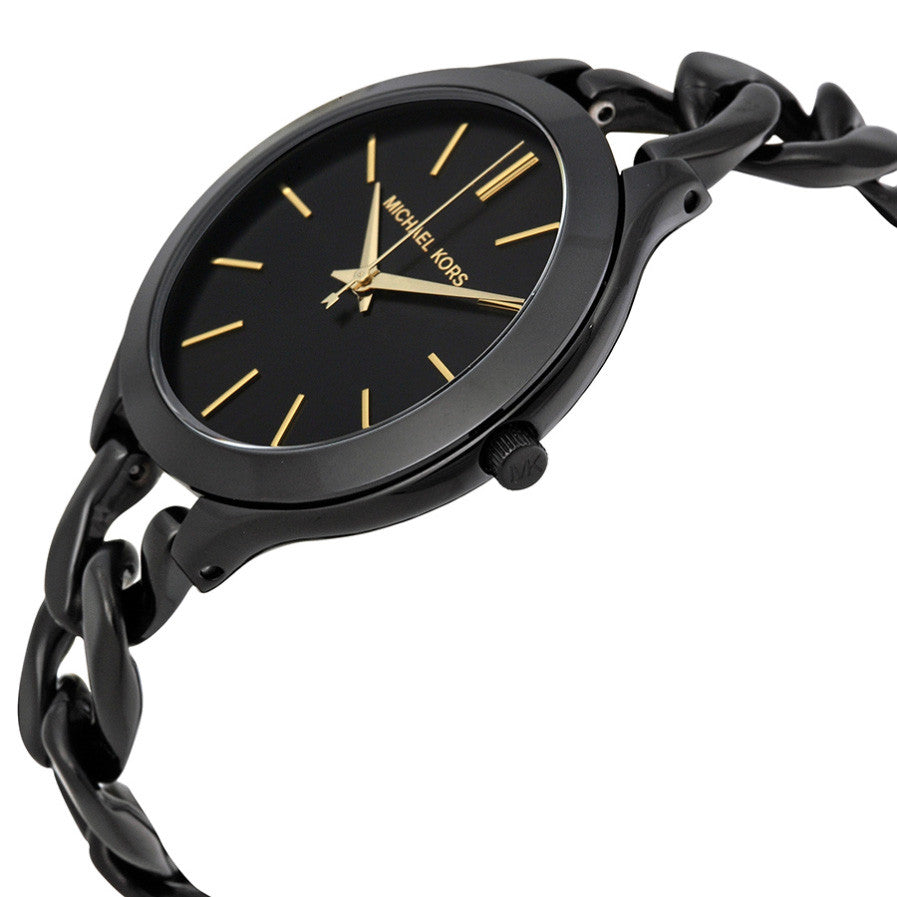 Modern Slim Runway Mens Michael Kors Black Wrist Watch  Wake Robbin   Consign or Sell  Robin