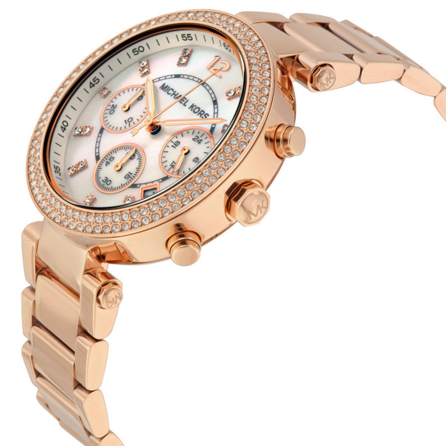 Teoretisk blåhval Ambassade Michael Kors MK5491 Parker Chronograph Rose Gold-tone Ladies Watch - 32°  Watches