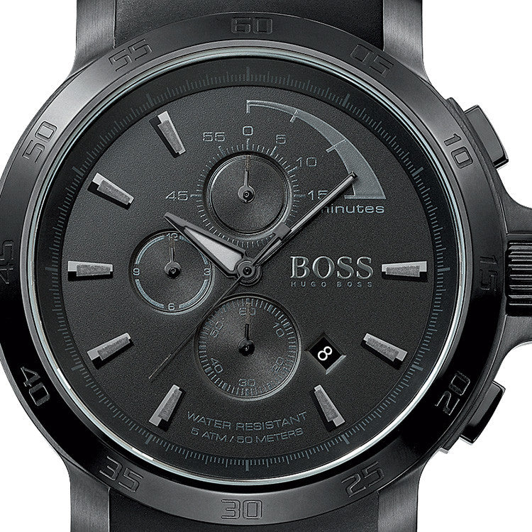 hugo boss chronograph black