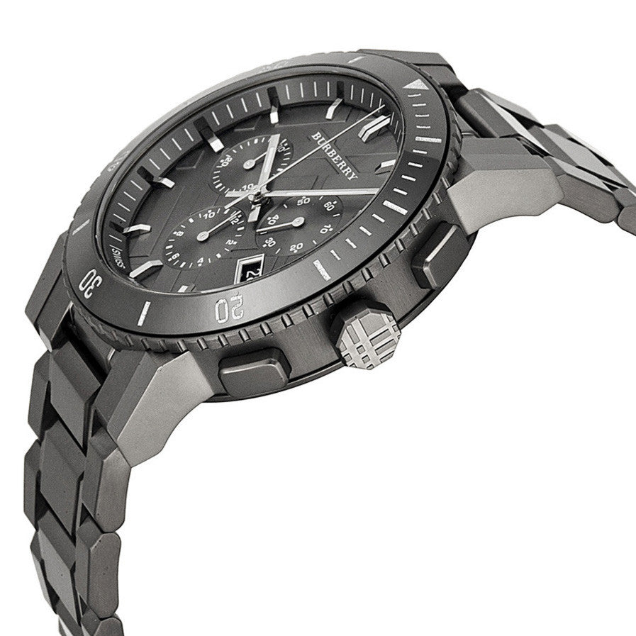 burberry watch gunmetal