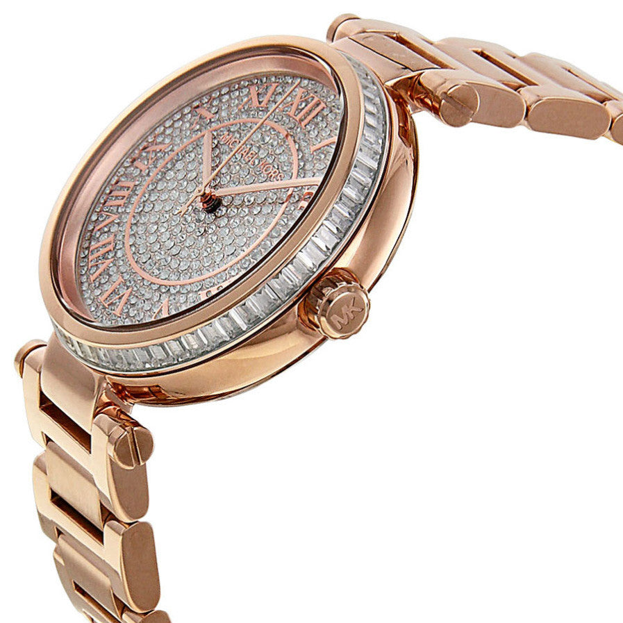 Michael Kors MK5868 Skylar Crystal Pave Dial Rose gold-tone Ladies Watch -  32° Watches