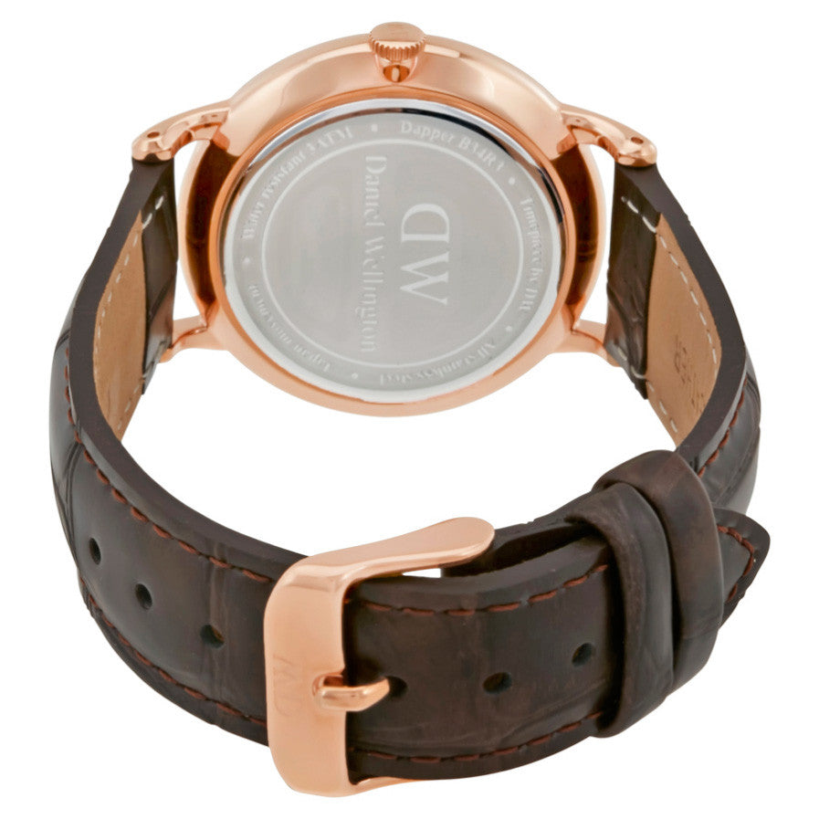 Integral Solrig Behandle Daniel Wellington DW00100093 Dapper York Rose Gold 34mm Brown Leather  Ladies Watch - 32° Watches