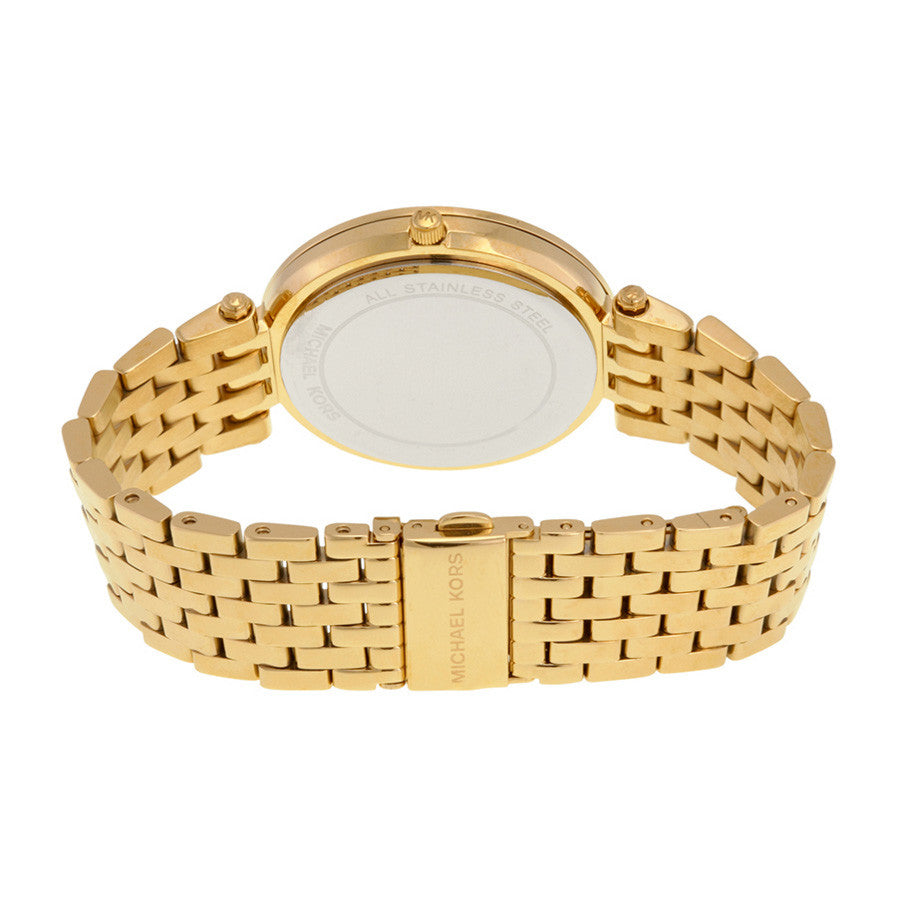 michael kors gold crystal watch