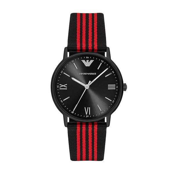 emporio armani watches red strap